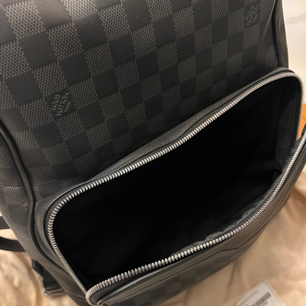 Louis Vuitton Campus Backpack Damien Infini Onyx Silver Leather - Picture 2 of 9